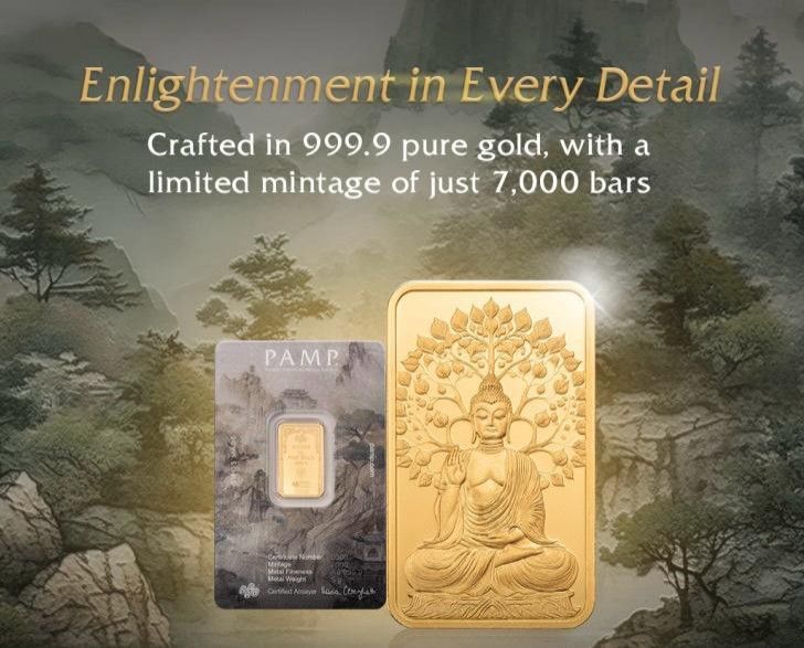 Pamp The Buddha 5g 999.9 Pure Gold Bar