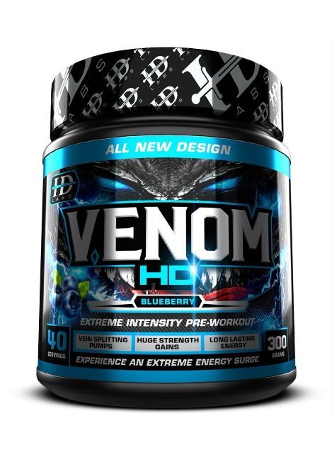 Venom Pre workout 300g x 40 Serving Flavour Blueberry 
