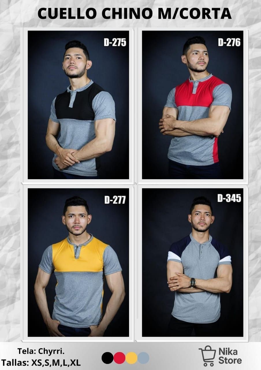 Camisa Cuello Chino M/ Corta