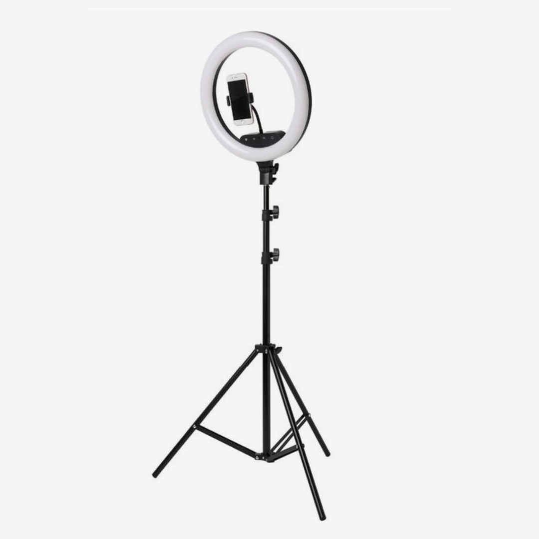 10" LED Ring Light + 5.9ft Tripod Stand + Phone Holder