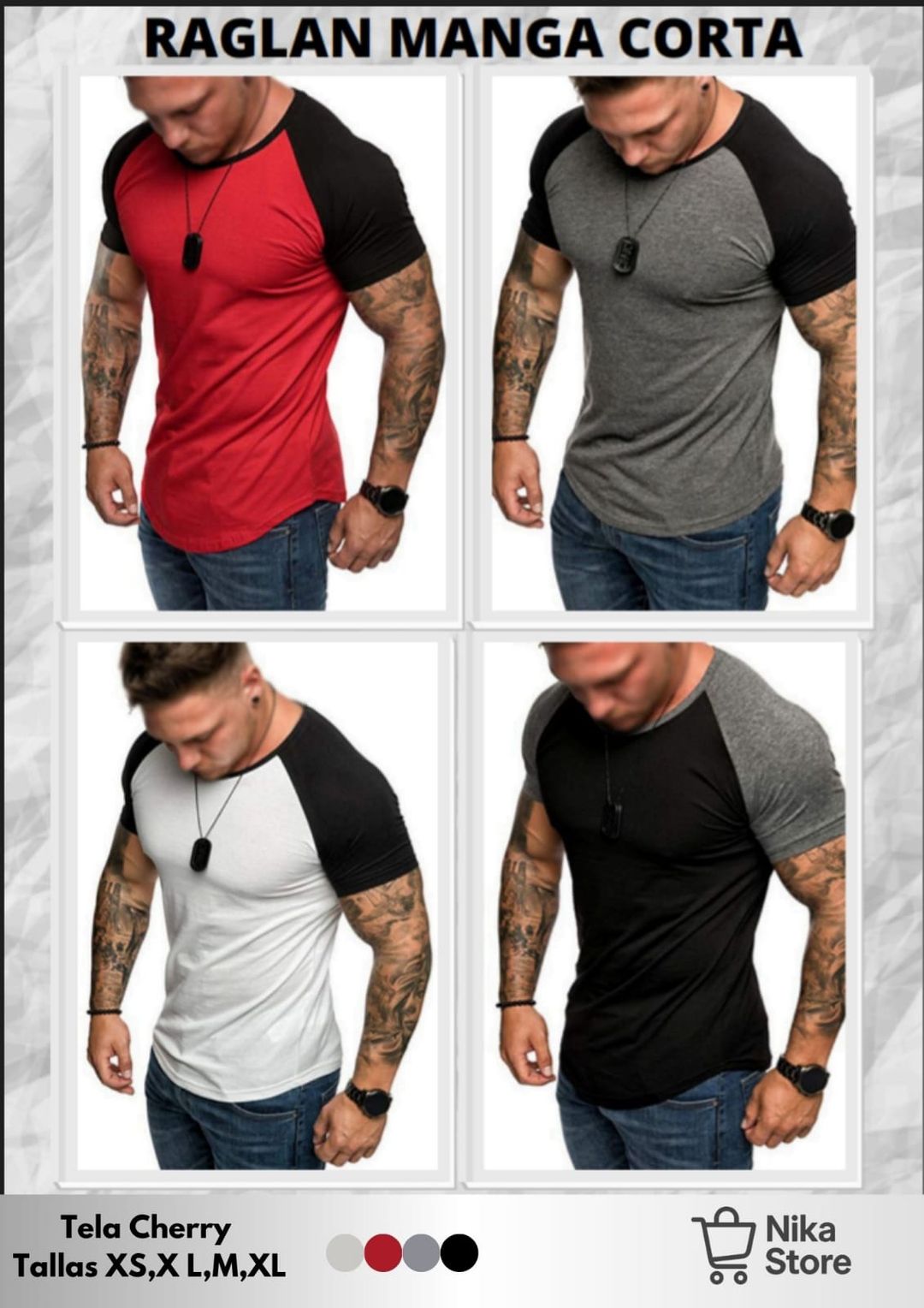 Camisa Raglan Manga Larga