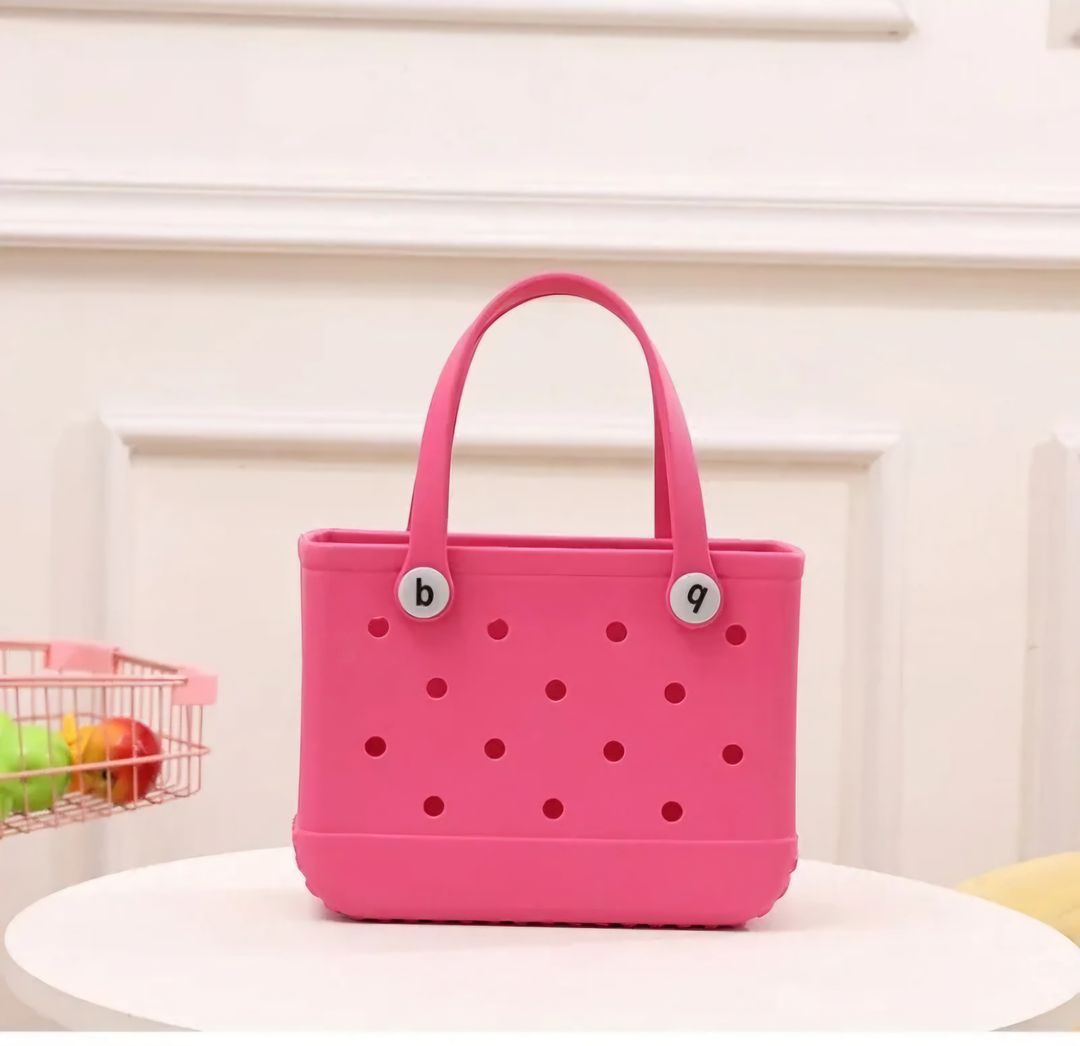 Trendy Bogg-Style Jelly Tote – For Beach Days, Picnics, Storage & More!
