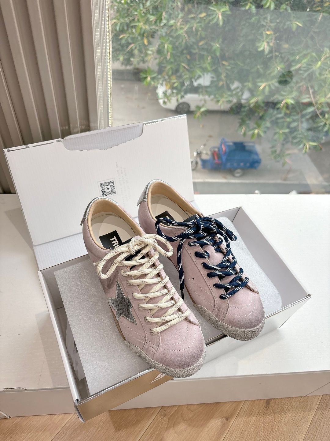 True-Star in n Pastel Pink Suede