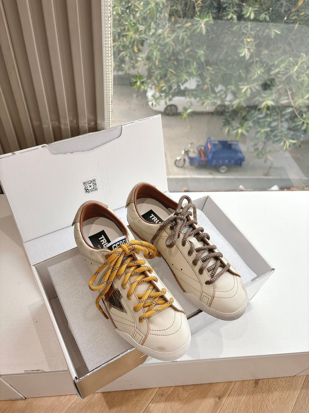 True-Star in White Nappa Leather