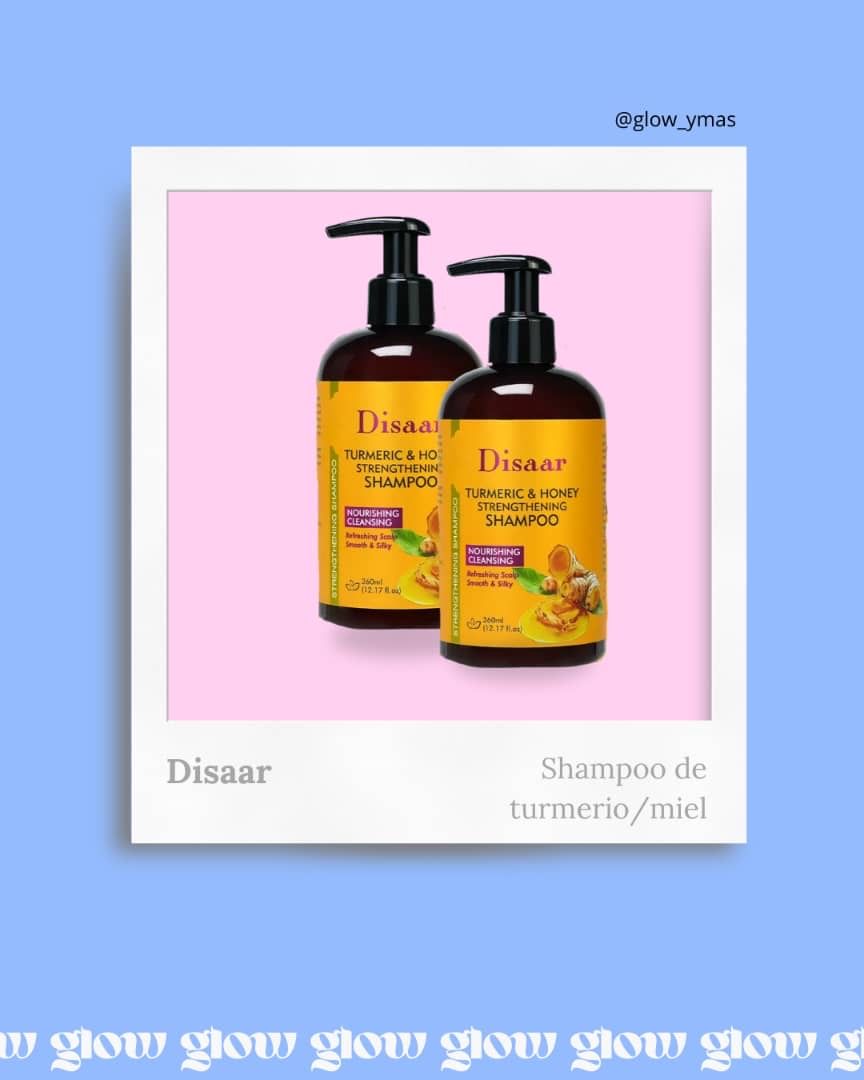 Shampoo jengibre y miel control caída 