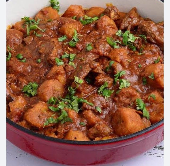Stir Fried Matoke with Matumbo