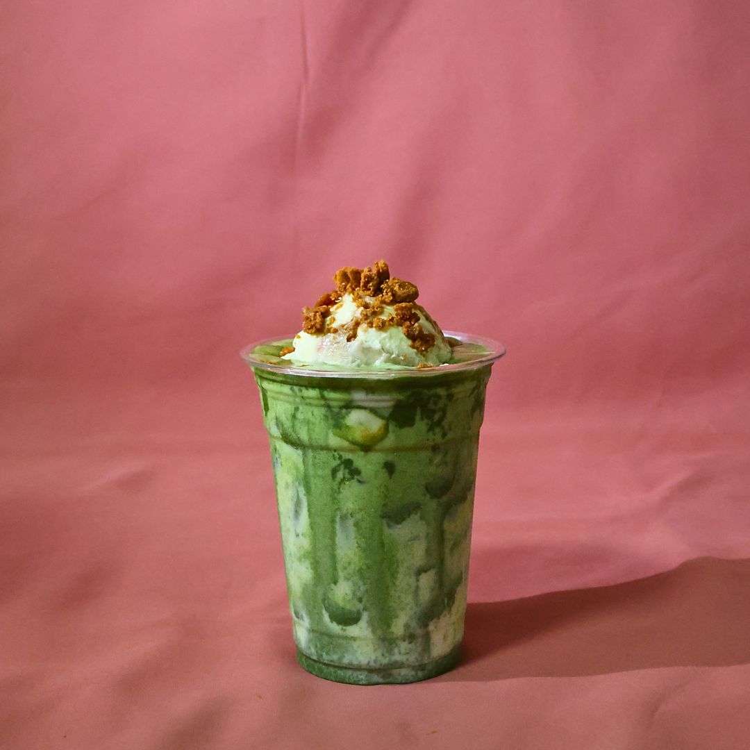 Banana Pudding Matcha Latte