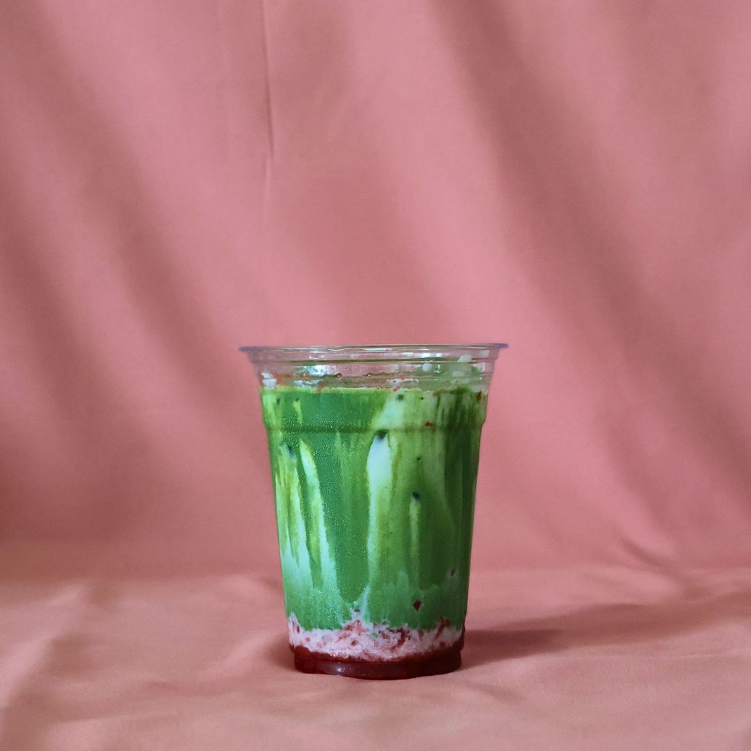 Strawberry Matcha Latte