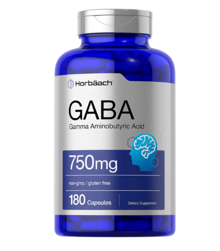 Gaba 750mg 180 Capsulas Acido Gamma Aminobutirico