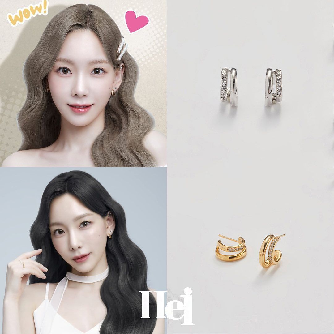 Hei - Two-line Cubic Earrings