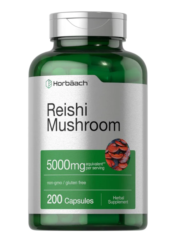 Reishi Mushroom 5000 Mg 200 cápsulas vegetales
