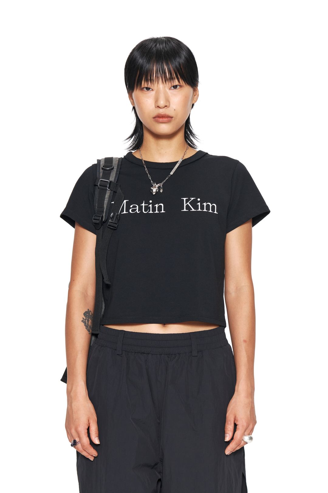 Matin Kim - Logo Crop Top