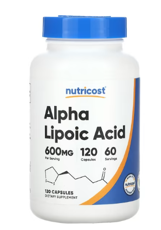 Nutricost, Ácido alfa-lipoico, 120 cápsulas (300 mg por cápsula)