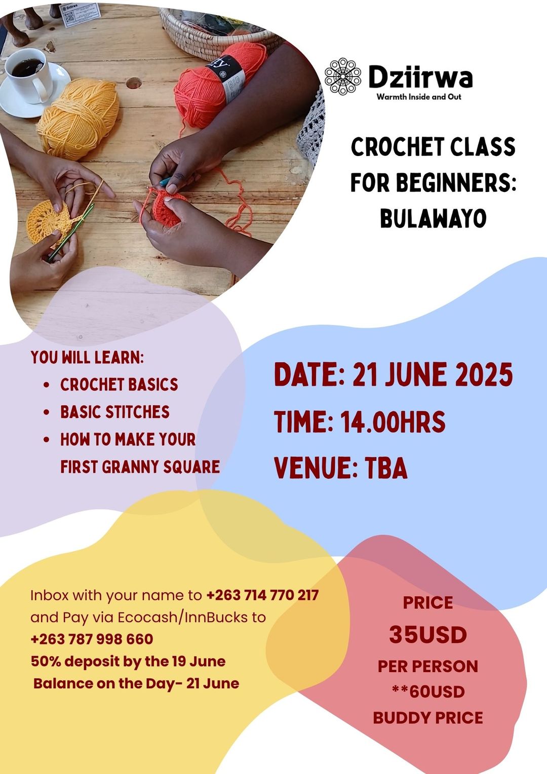 Crochet Beginners Class - Bulawayo 