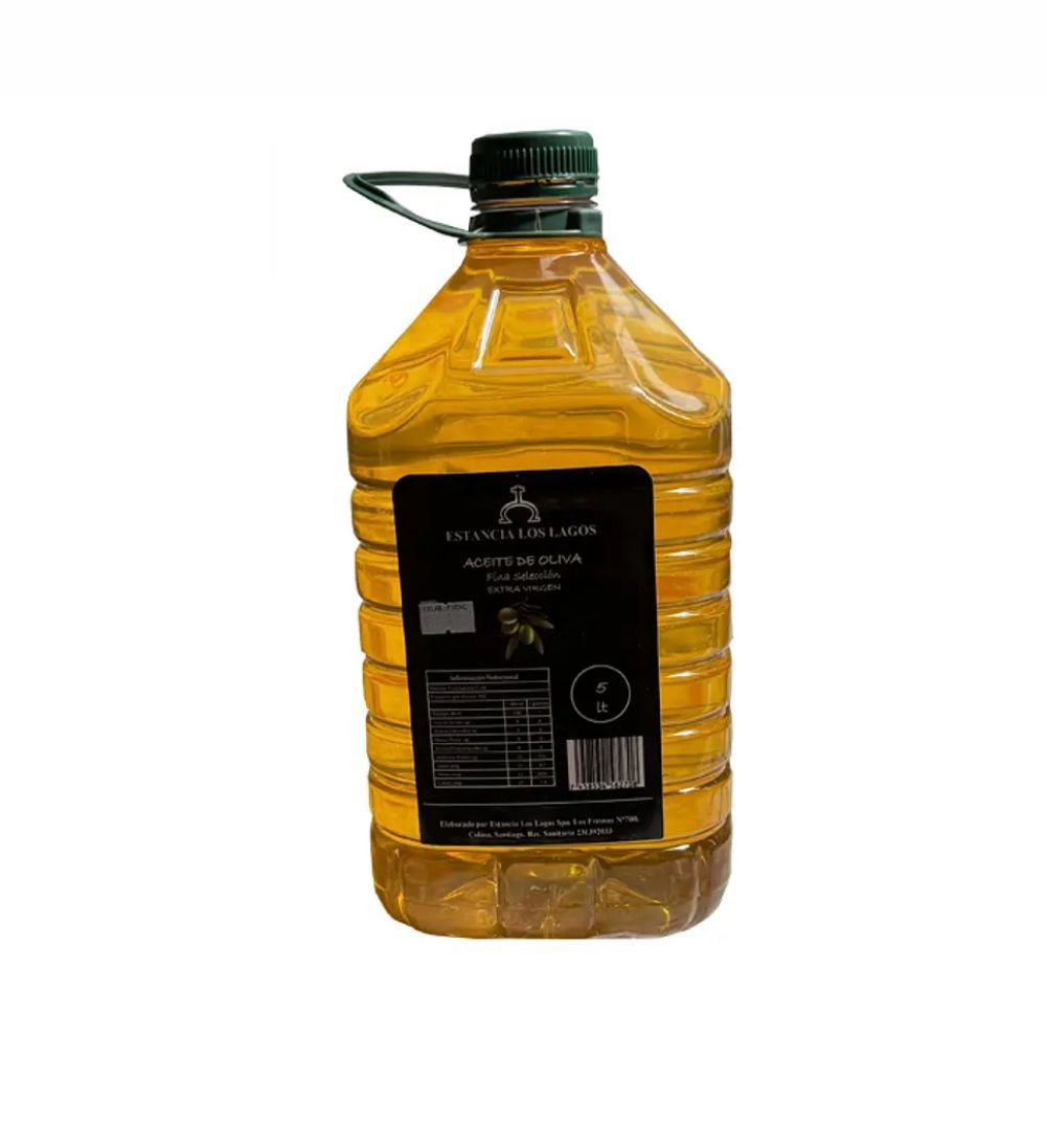 Aceite Oliva Extra Virgen Estancia Los Lagos,  5 lts