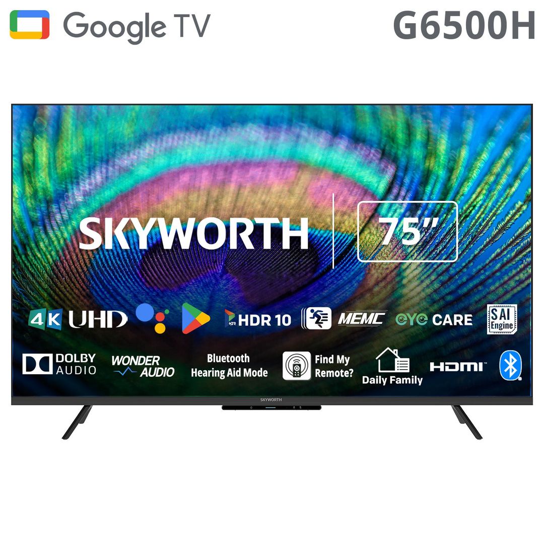 SKYWORTH UHD 4K smart wifi Google TV 75inch