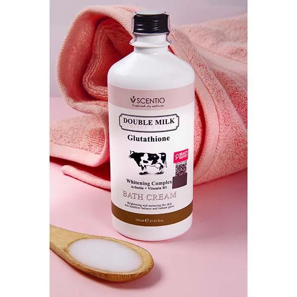 Scentio Double Milk Triple White Bath Cream (350g)