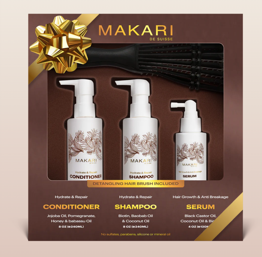 1501 Hair Set Including Shampoo + Conditioner + Serum + Hair Brush