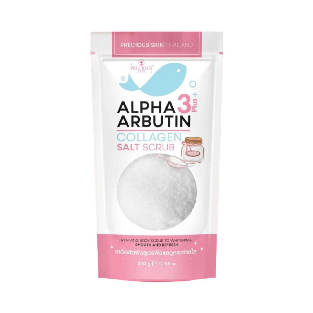 Precious Skin Alpha Arbutin 3+ Plus Series: Collagen Body Salt Scrub