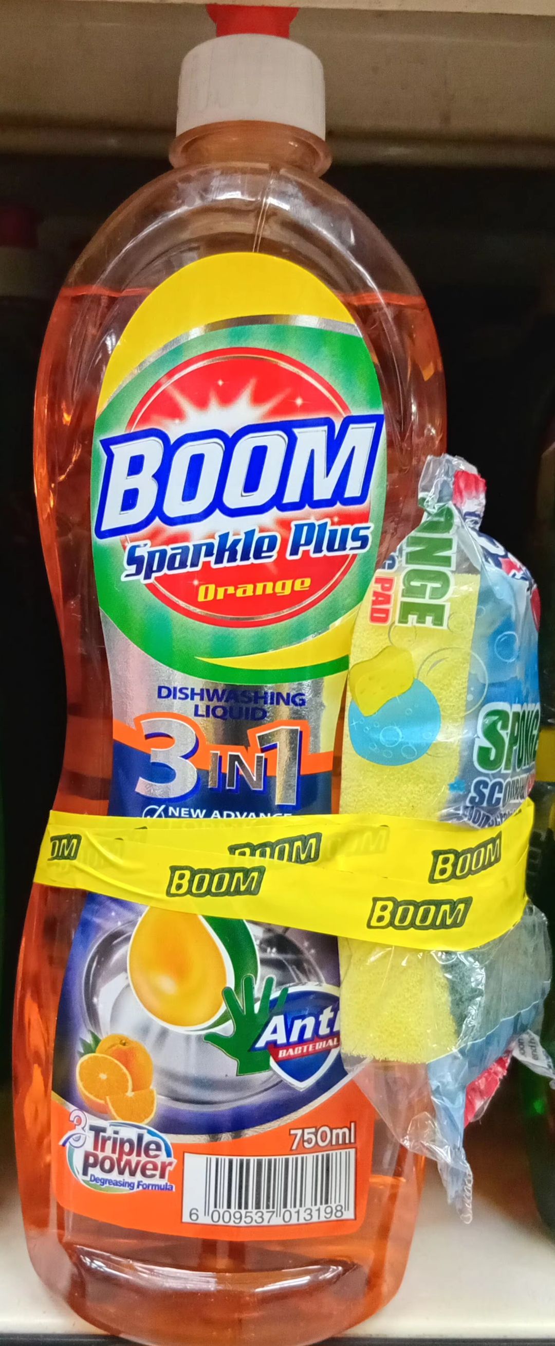 Boom Dishwashing Liq. Orange 750ml