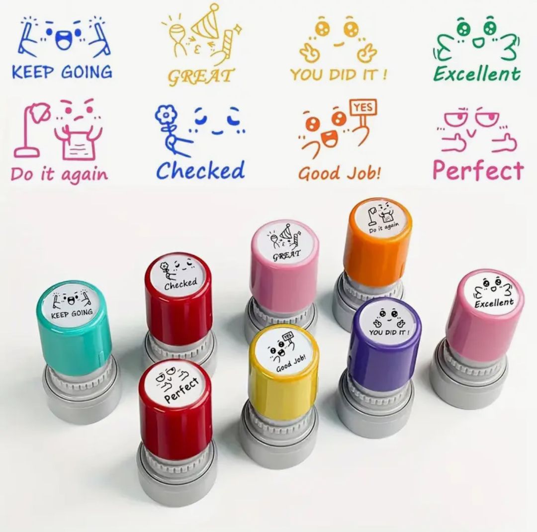 Cute color rubber Self-Ink Stamp
