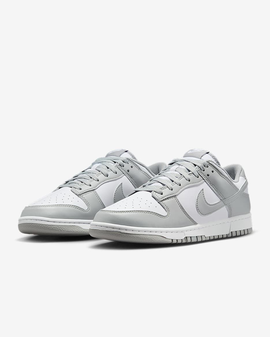 Nike Dunk Low Retro in the "Grey Fog" colorway. 