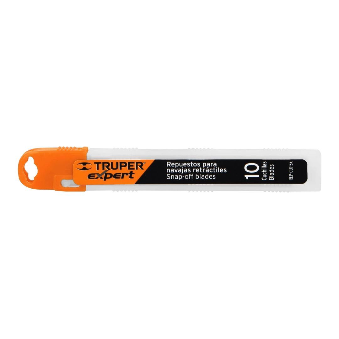 Estuche con 10 cuchillas SK2 de 18 mm para cutter, Expert