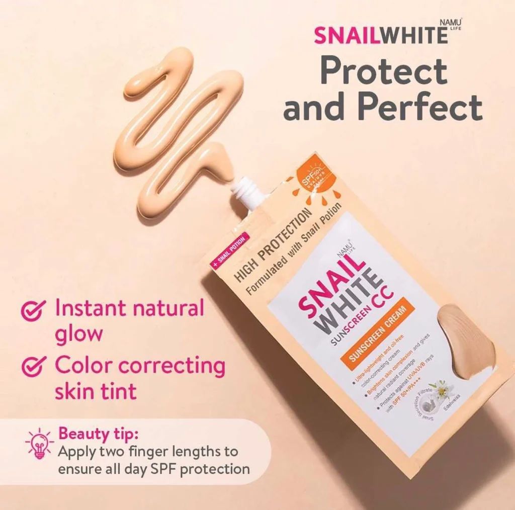 NAMU Snail White Sunscreen CC Sunscreen Cream