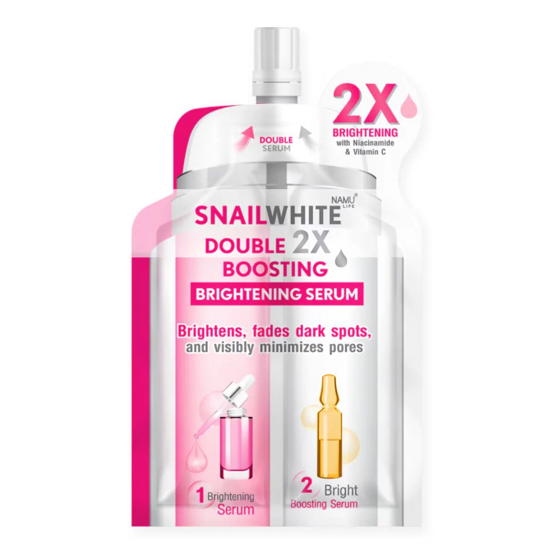 NAMU Snail White Double Boosting Brightening Serum 4ml+4ml (Box of 6)