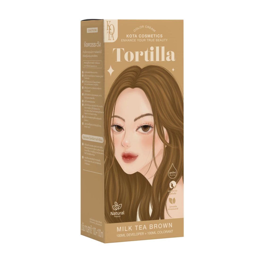 Kota Hair Dye Permanent Colorant (200ml) - Tortilla (Milk Tea)
