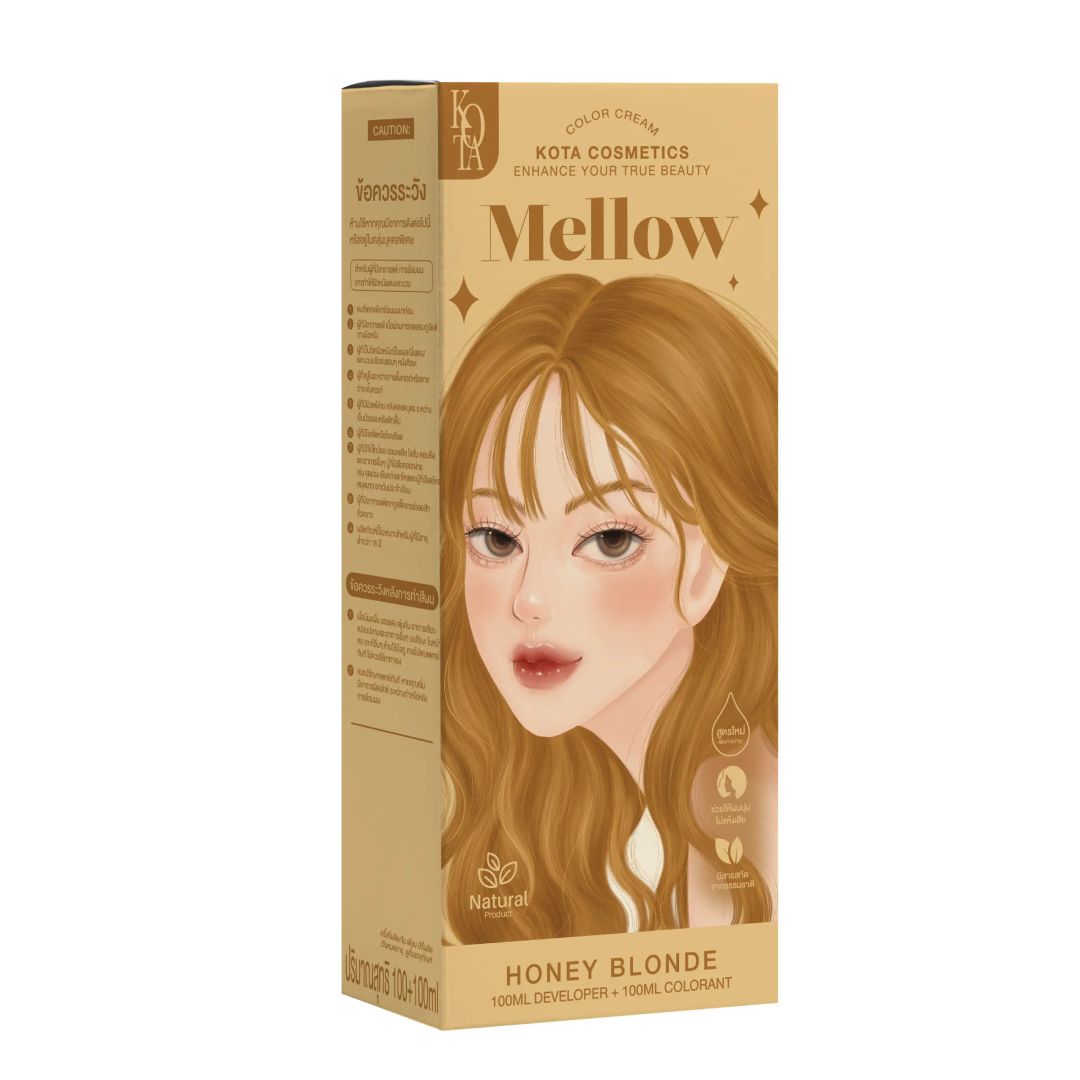 Kota Hair Dye Permanent Colorant (200ml) - Mellow (Honey Blonde)