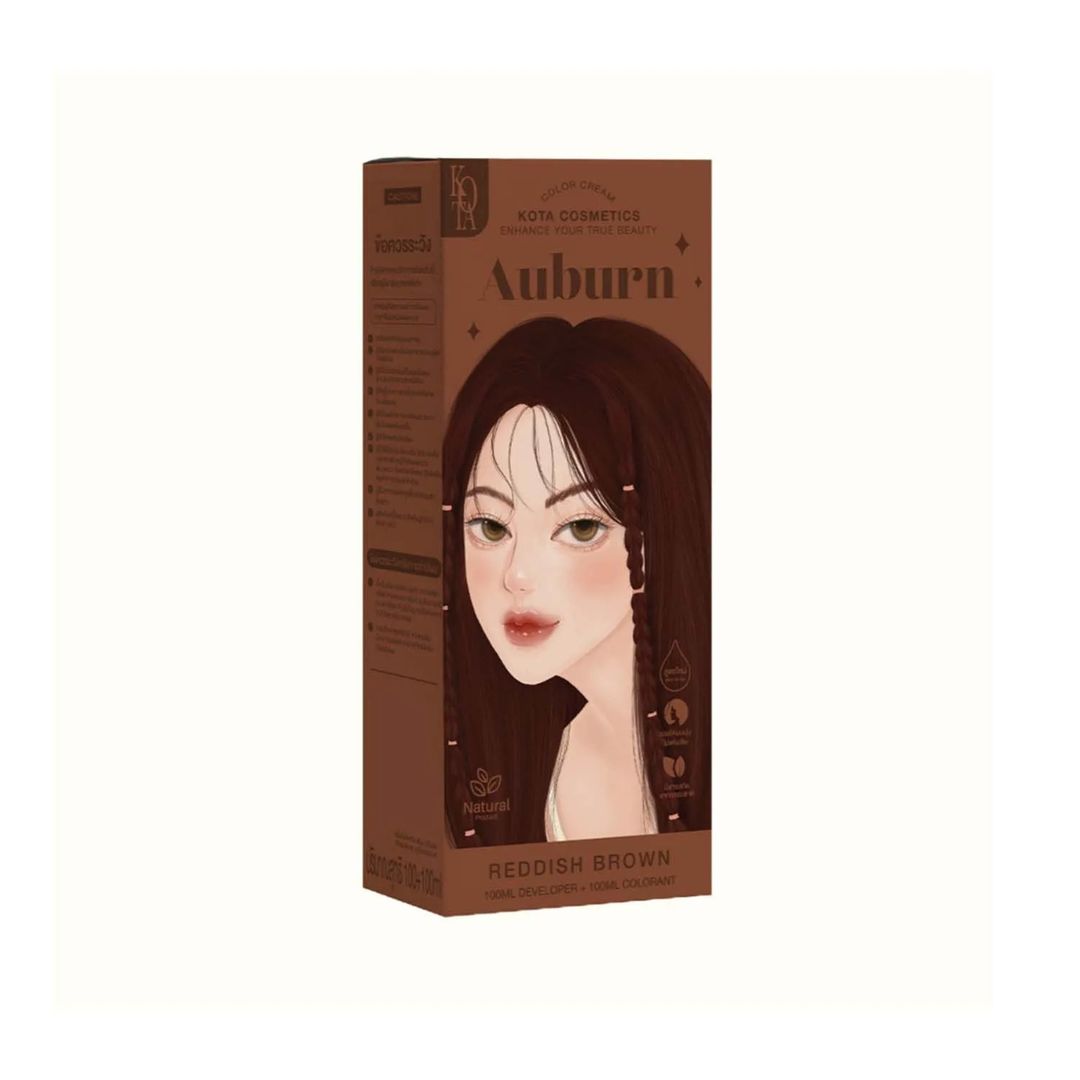 Kota Hair Dye Permanent Colorant (200ml) - Auburn (Red Brown)