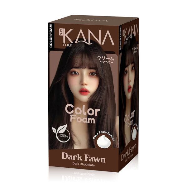 KAKANA Hair Color Foam - Dark Fawn Dark Chocolate