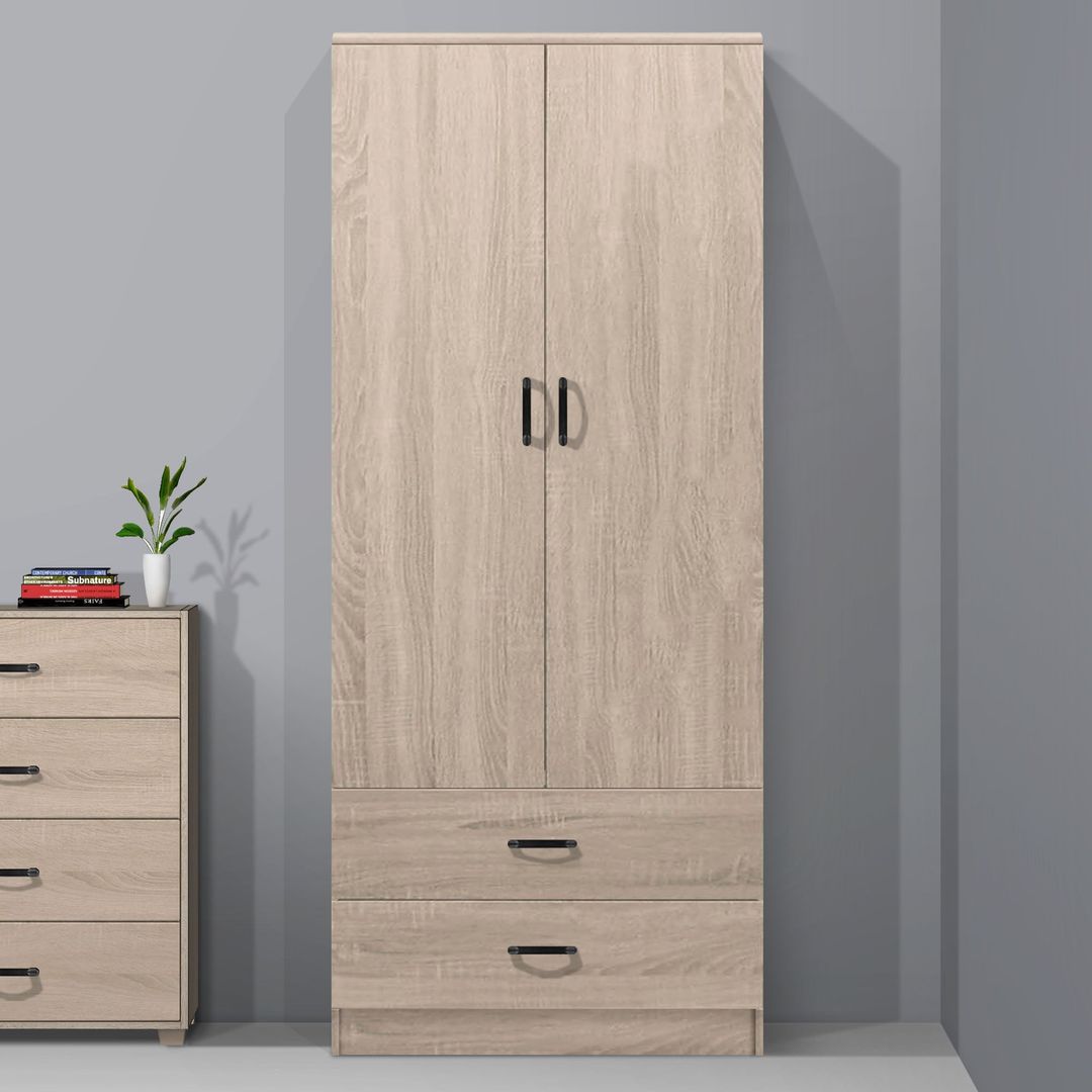 FG 2 DOOR WARDROBE + 2 DRAWER