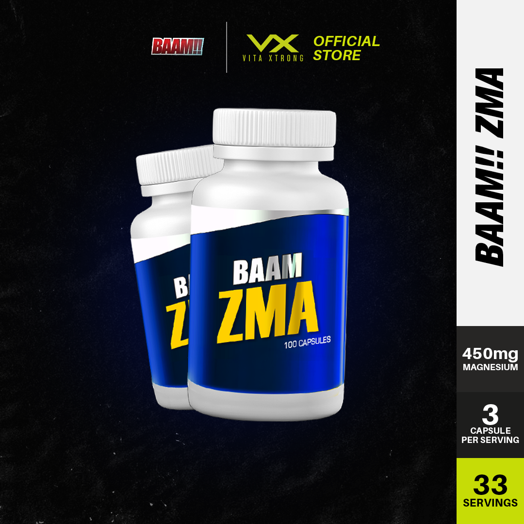 BAAM ZMA (100 Capsules) | Testosterone Booster with Zinc & Magnesium for Muscle & Recovery