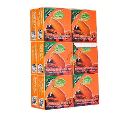 Jam Papaya Gluta Collagen Soap (Pack of 12pcs)