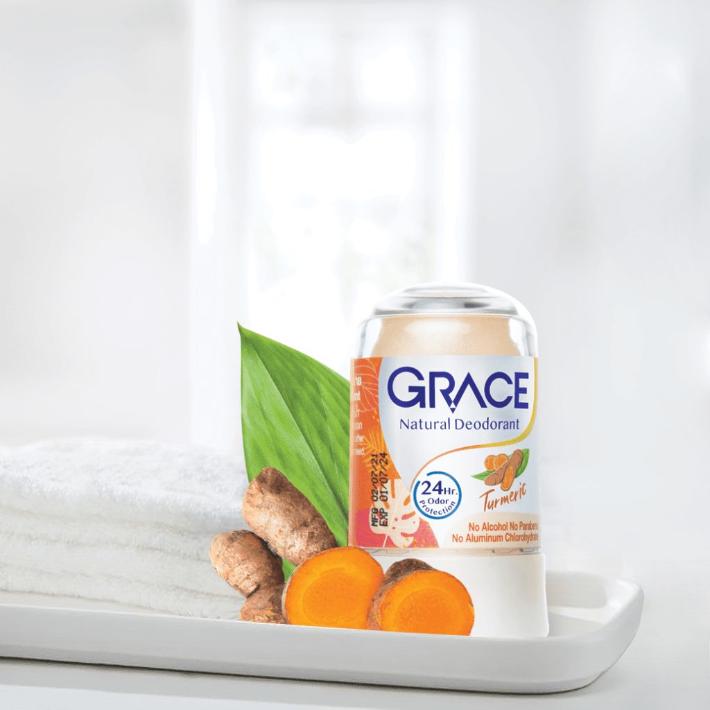 Grace Natural Crystal Deodorant (70g) -  Turmeric