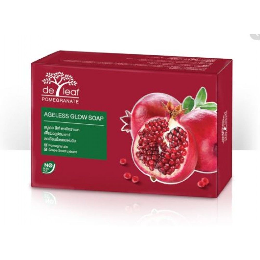 De Leaf Ageless Glow Soap Pomegranate (100g)