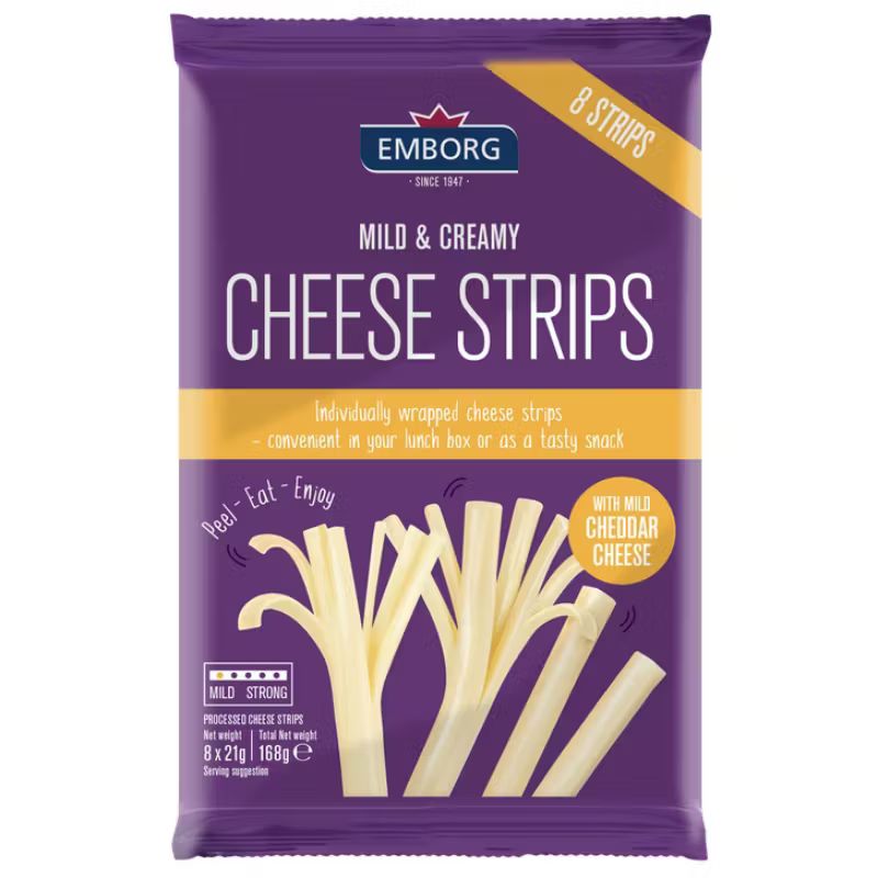 Emborg Cheese Strips 168g