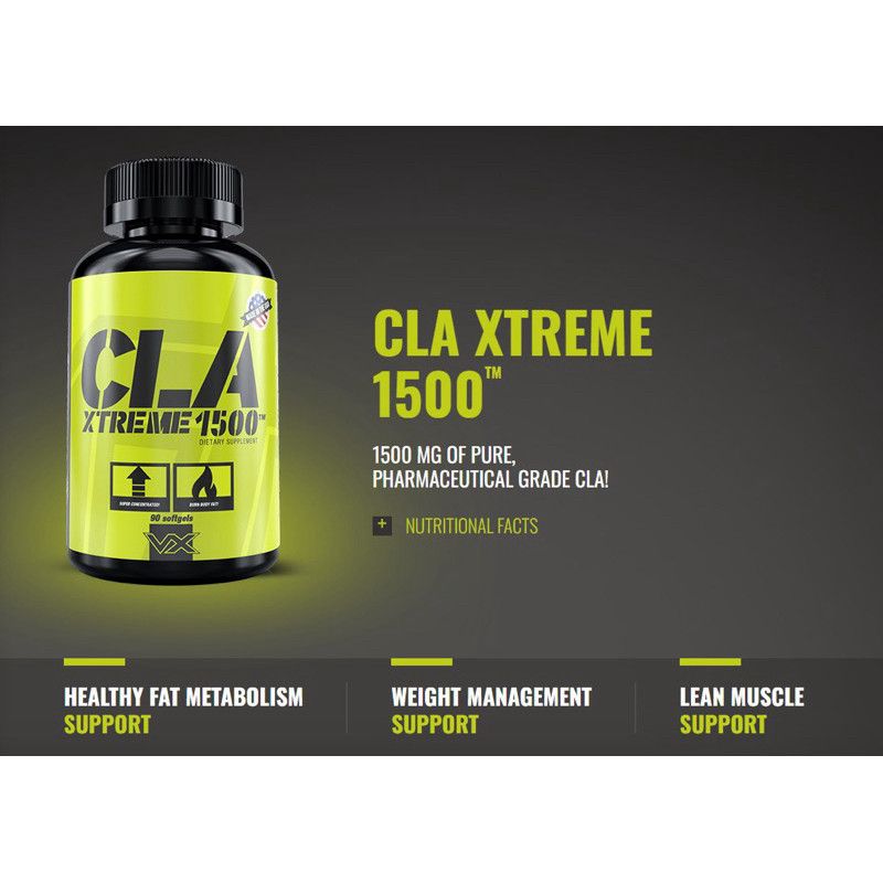 Vitaxtrong CLA Xtreme Fat Burn 1500mg (Double strength) 90 capsule [VX]