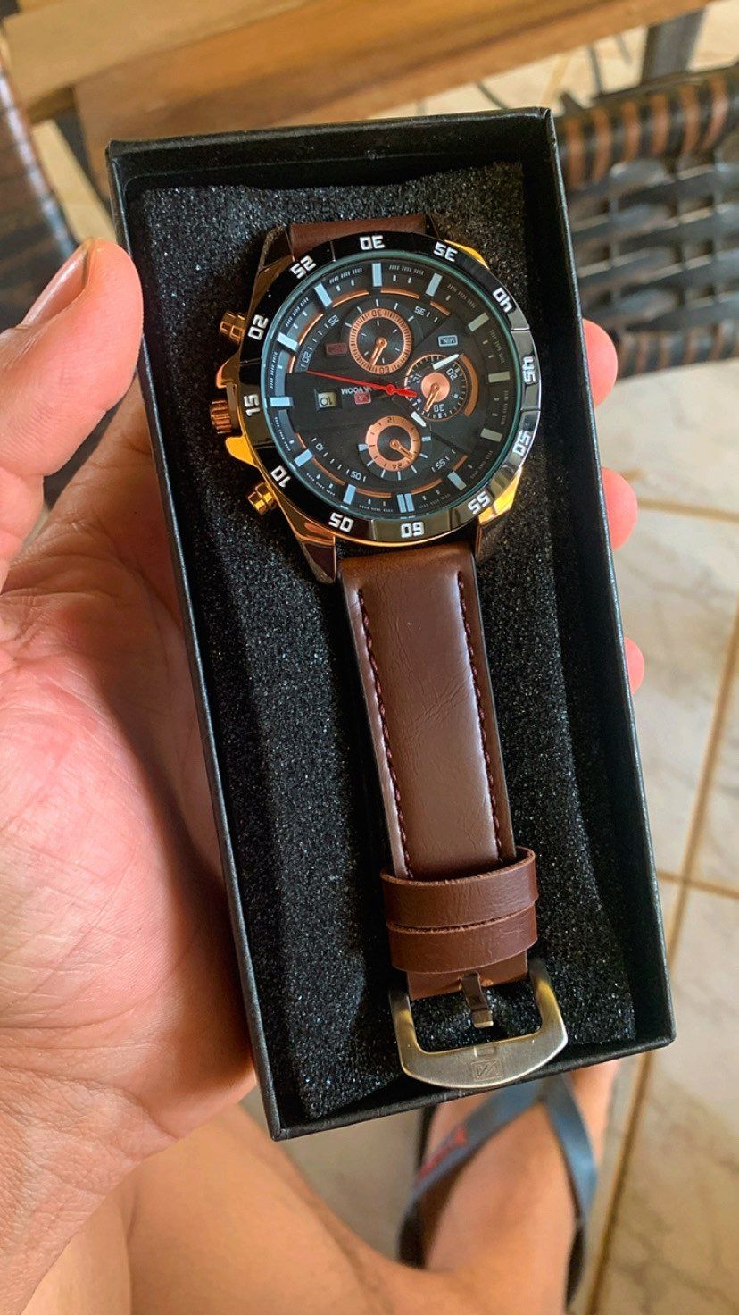 High-Quality Leather Strap Waterproof 