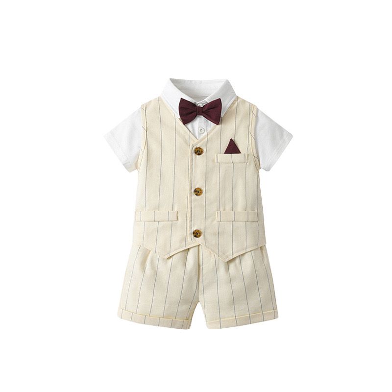 Boys' set summer short-sleeved children's clothes one year old