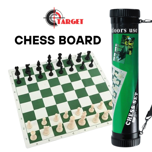Chinese Chess Board Original Plastic Chess Set Cone with Shoulder Straps Travel