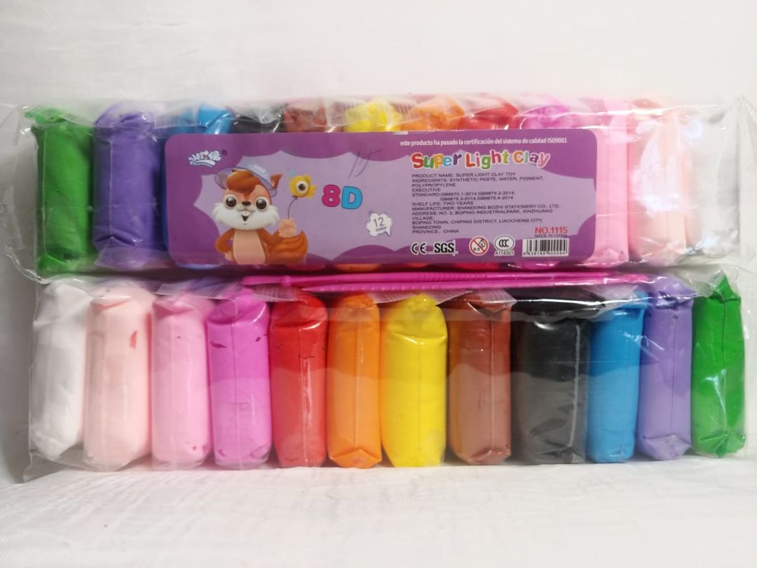12 Colour Super Light Foam Clay
