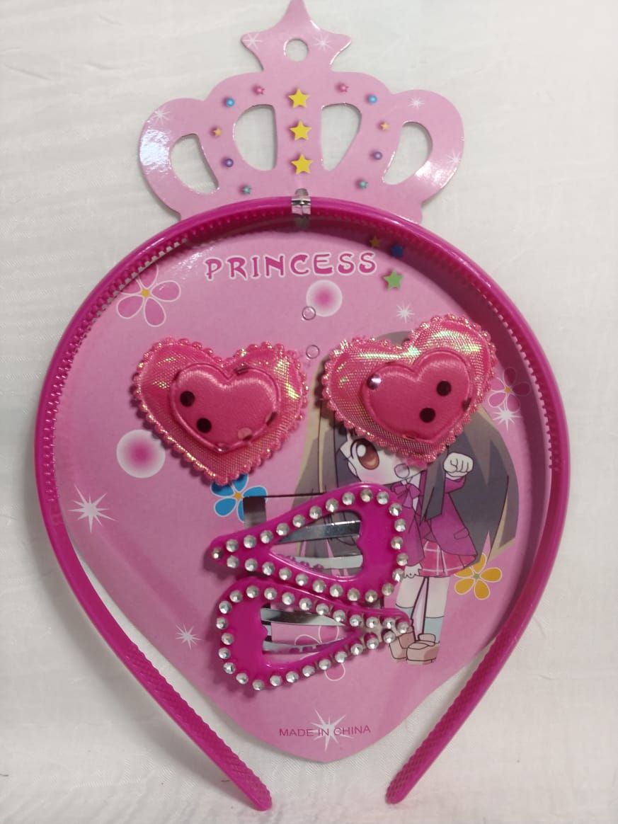 Girls Party Princess Hair Accessories Pink