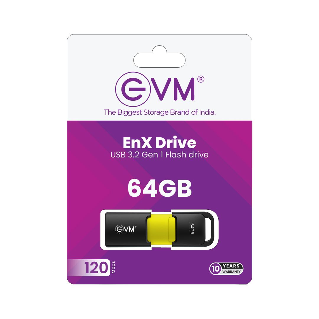 EVM EnX Drive 64GB USB 3.2 Gen 1 Flash Drive