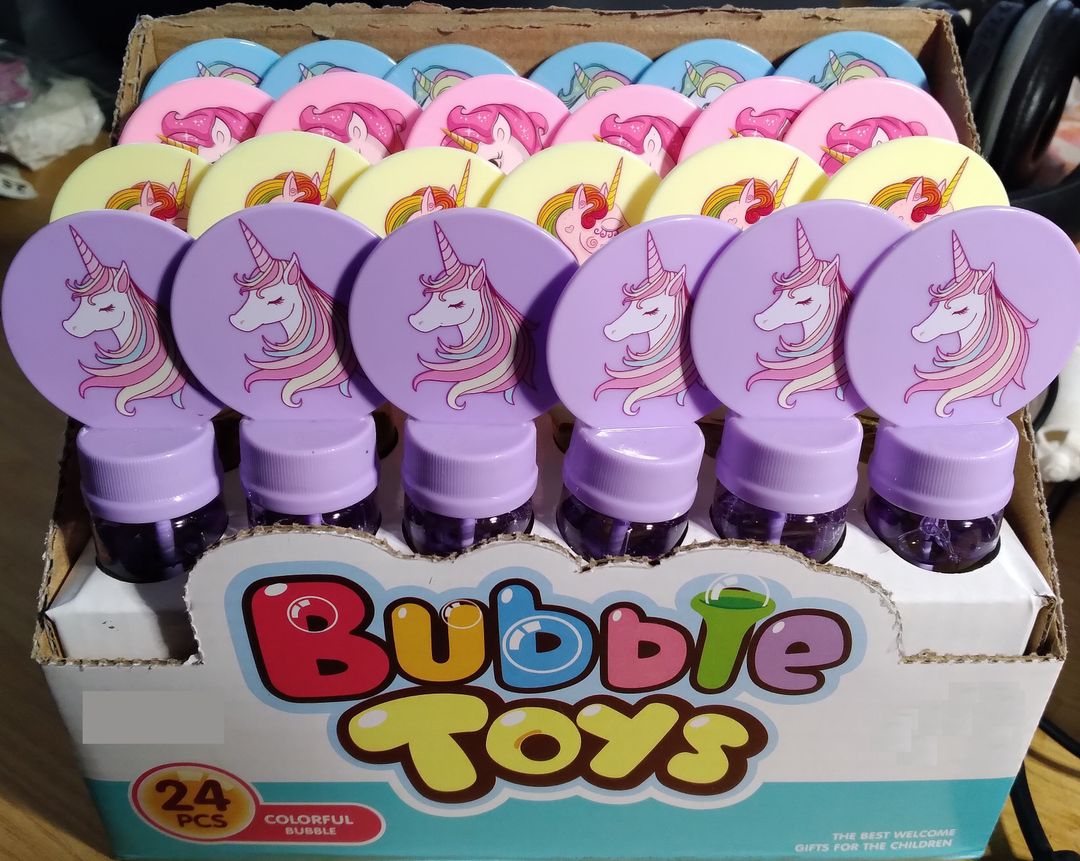 Unicorn Themed Bubble Toy Small