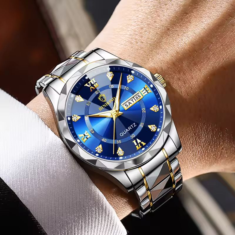 Diamond Strap Stainless Steel Waterproof 
