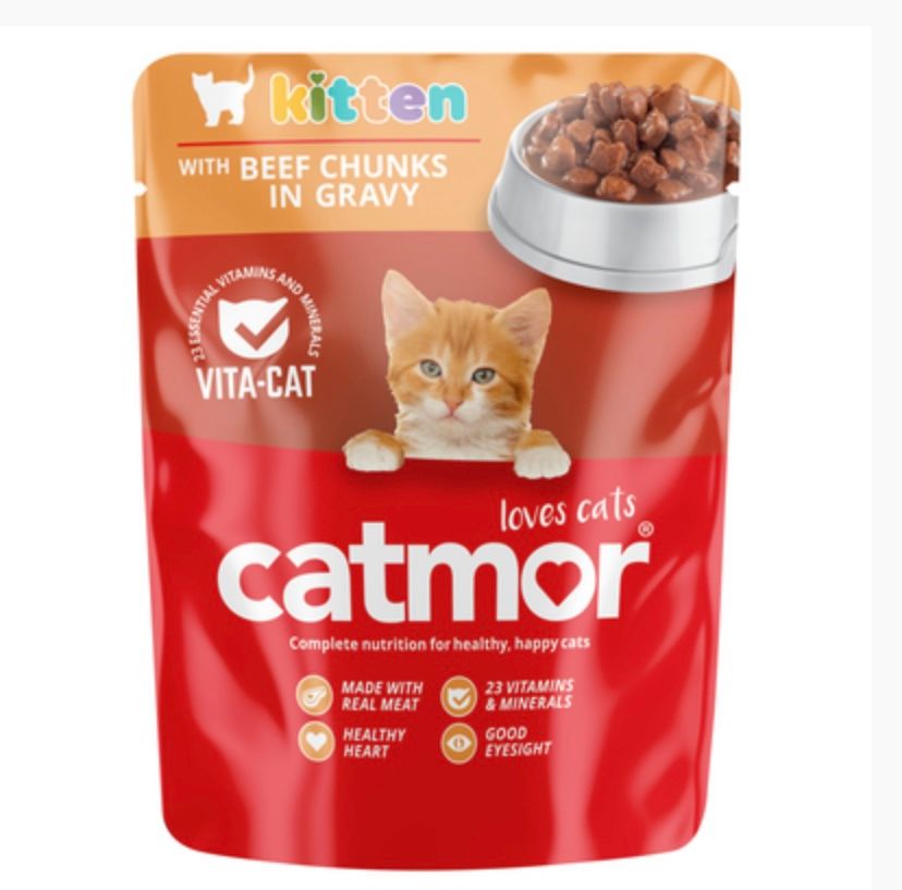 CATMOR KITTEN BEEF GRAVY 70GR