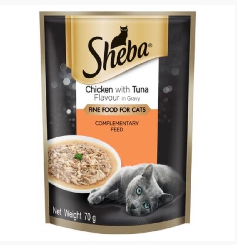 SHEBA POUCH CHICK&TUNA 70G